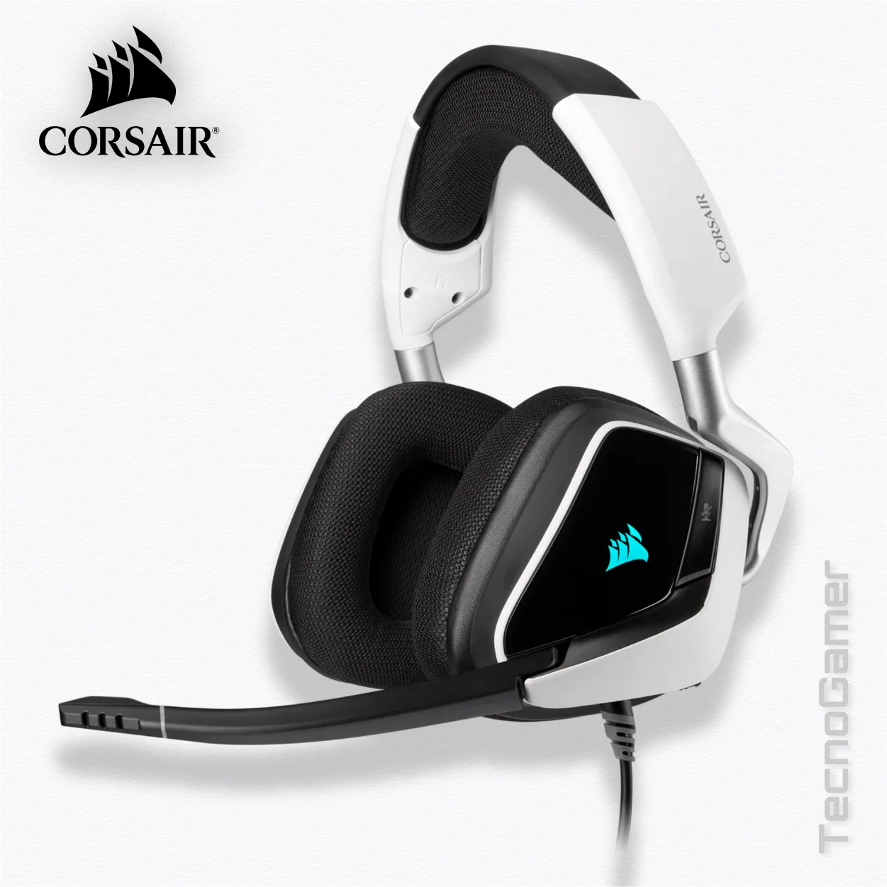 Audífono CORSAIR VOID RGB ELITE USB WHITE
