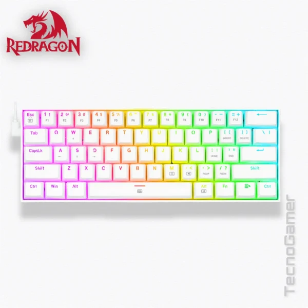 Teclado REDRAGON DRAGONBORN K630 RGB WHITE