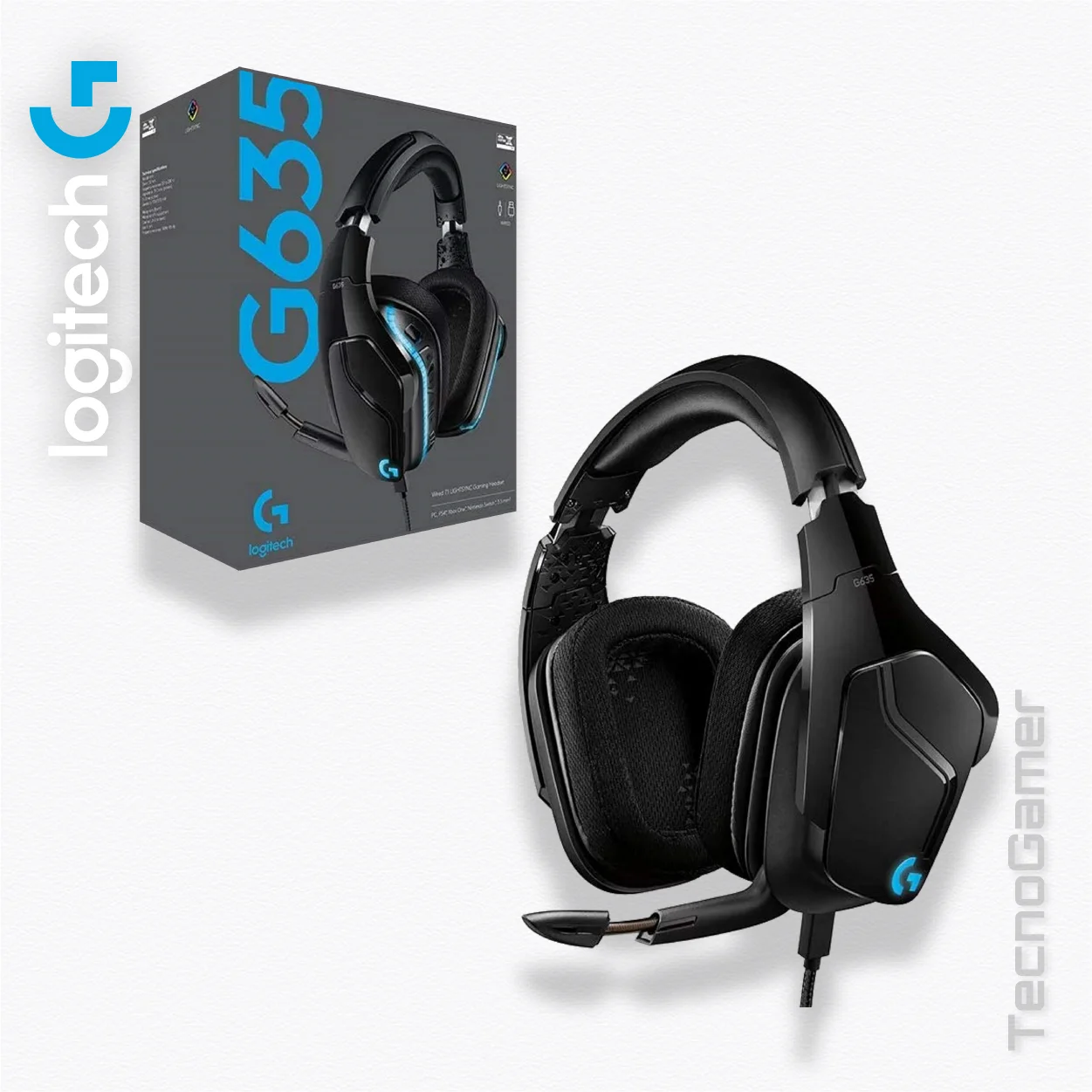 Audifono LOGITECH G635 vista alternativa