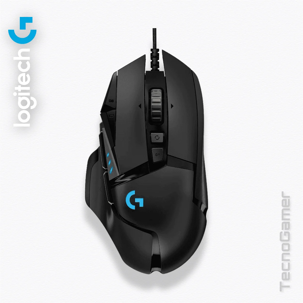 Logitech G502 HERO USB 11 Botones RGB - 16000 DPI