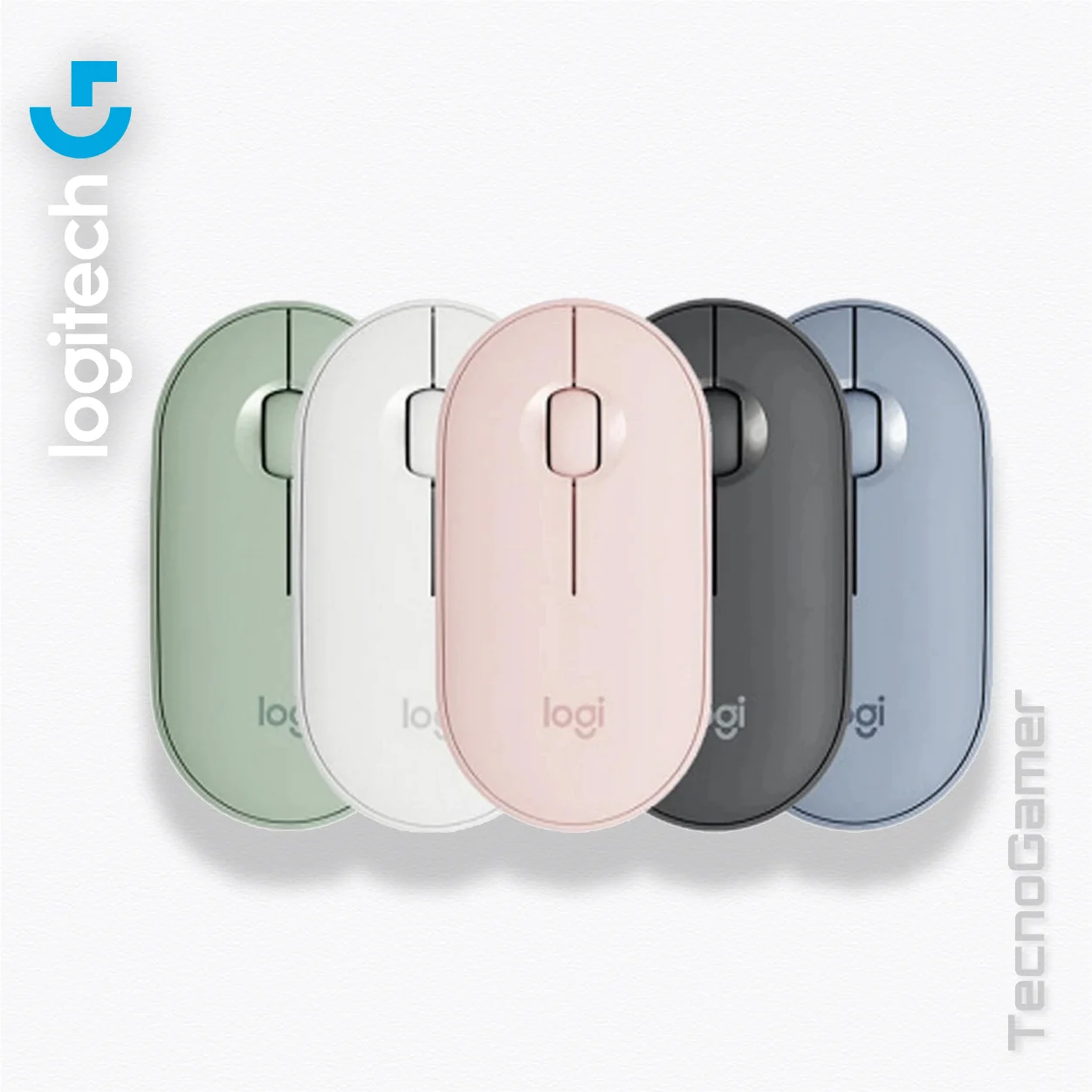 Mouse LOGITECH M350 PEBBLE inalámbrico