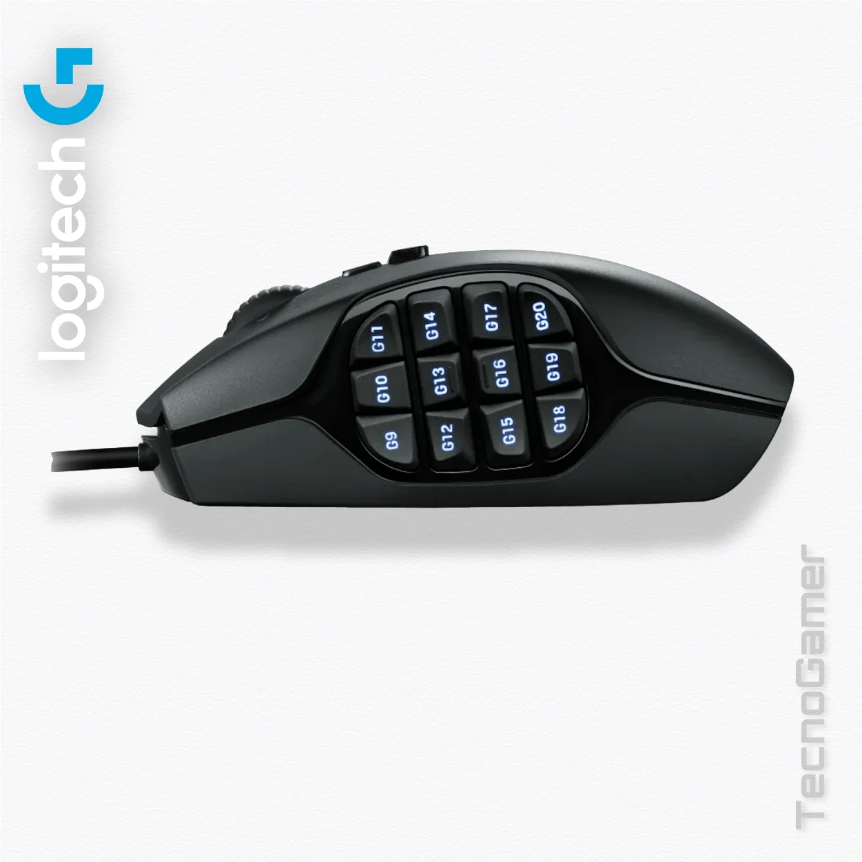 Mouse LOGITECH G600 12 Botones vista alternativa