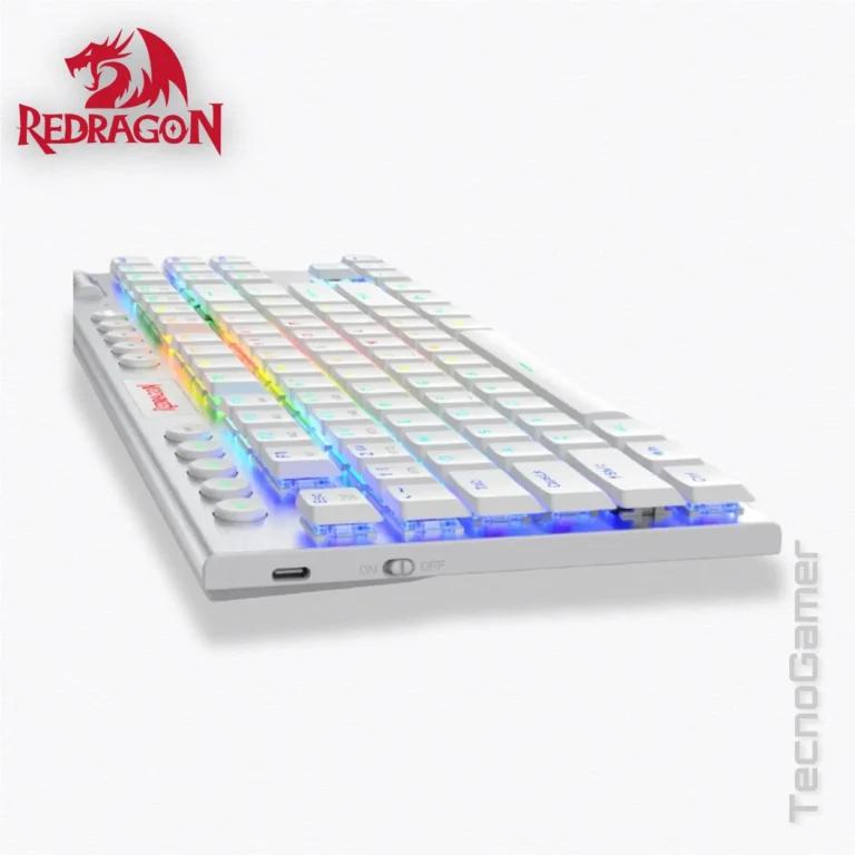 Teclado REDRAGON HORUS TKL WHITE WIRELESS
