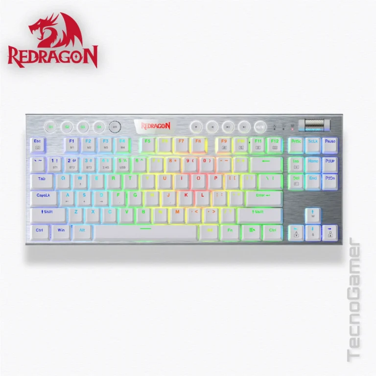Teclado REDRAGON HORUS TKL WHITE WIRELESS