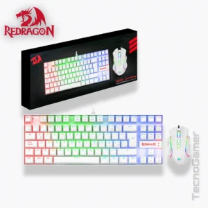 Combo REDRAGON GAMING ESSENTIALS K552 RGB WHITE (kumara + griffin)