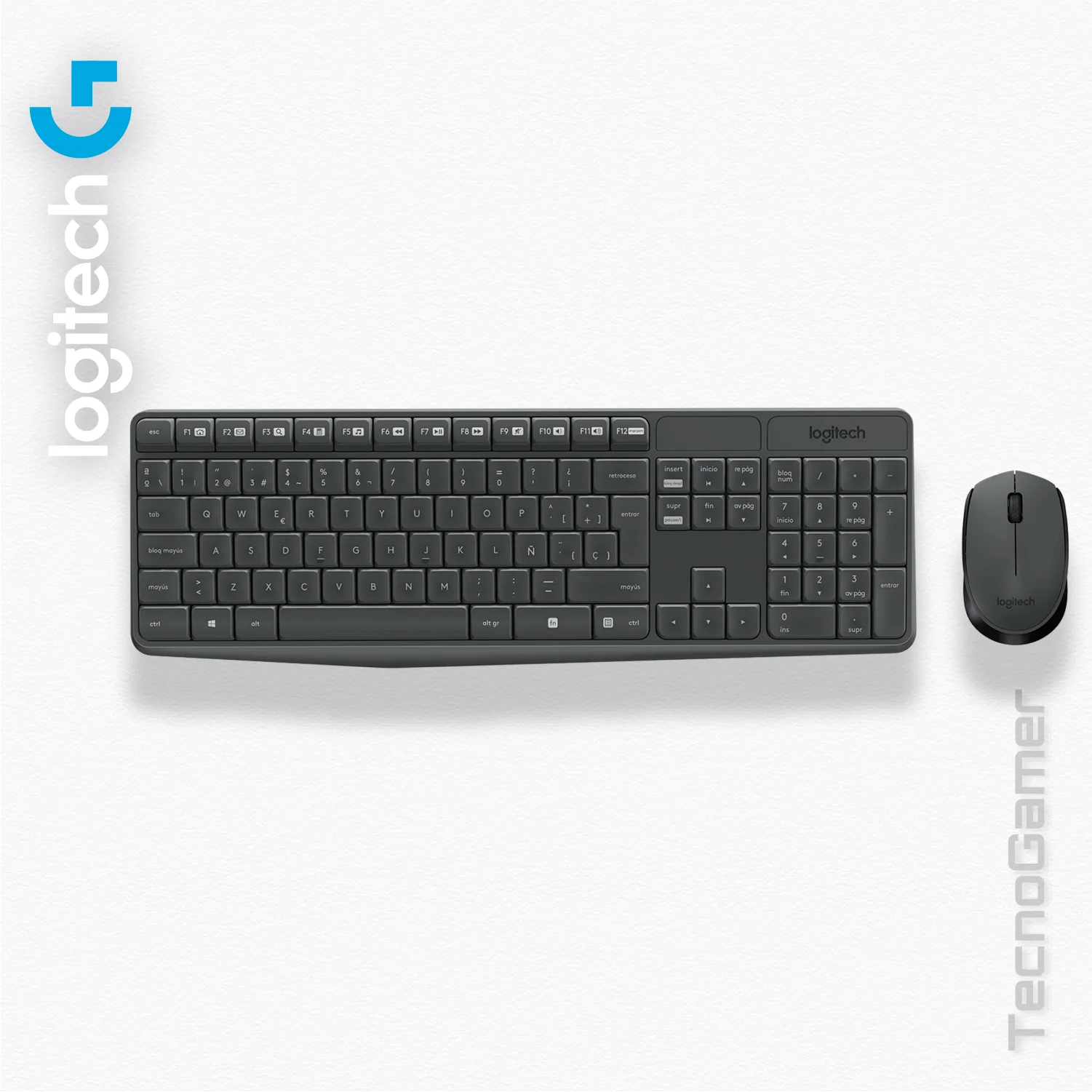 Combo LOGITECH MK235 wireless en TecnoGamer Bolivia