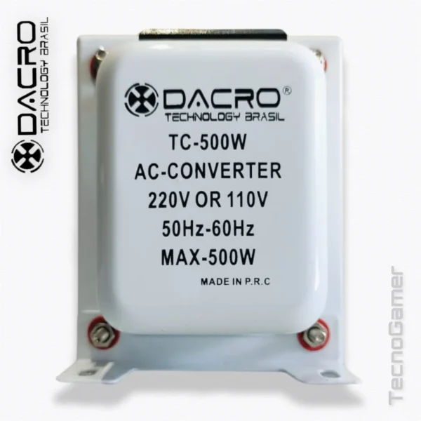 Transformador DACRO de 110v a 220v (500W)