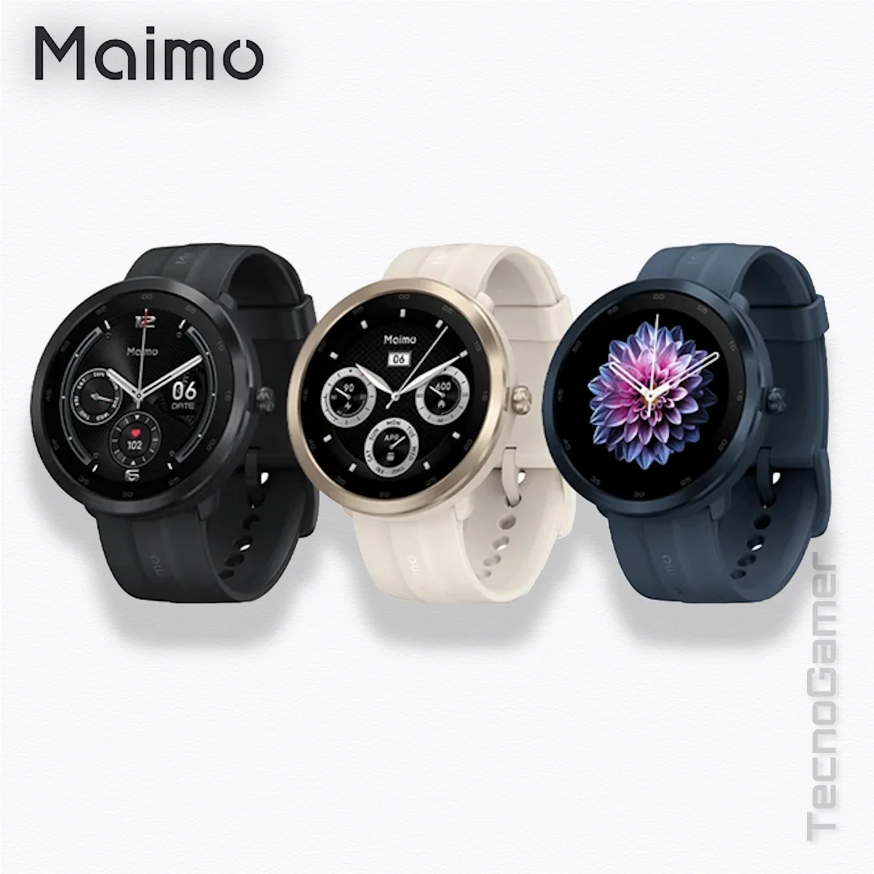 Reloj SmartWatch MAIMO Watch R (Black-Gold-Blue) - Image 2