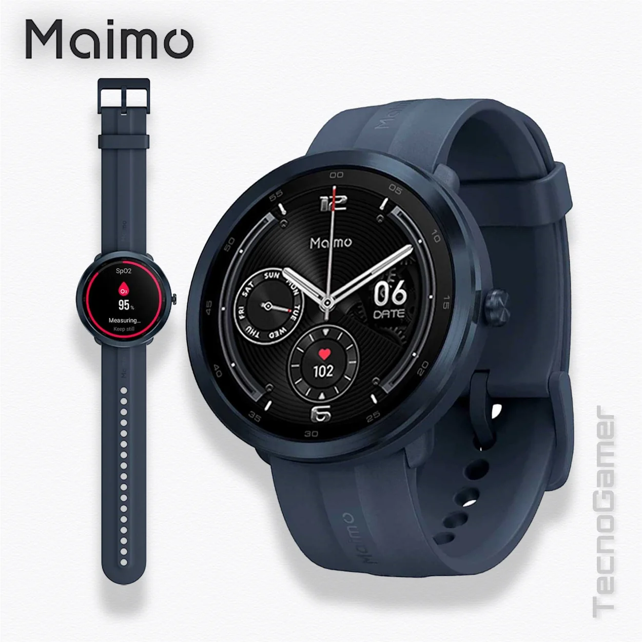Reloj SmartWatch MAIMO Watch R (Black-Gold-Blue) - Image 6