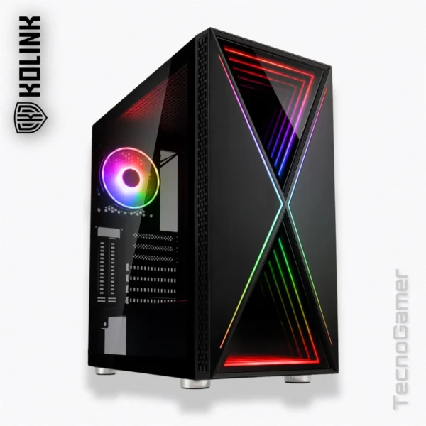 Case KOLINK Void X ARGB de vidrio templado