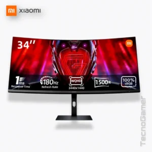 Monitor Xiaomi C34WQBA-RGGL 34" 180Hz VA Curvo UWQHD 2K