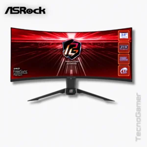 Monitor ASRock Phantom Gaming PG34WQ15R2B 34" 165Hz VA Curvo UWQHD 2K