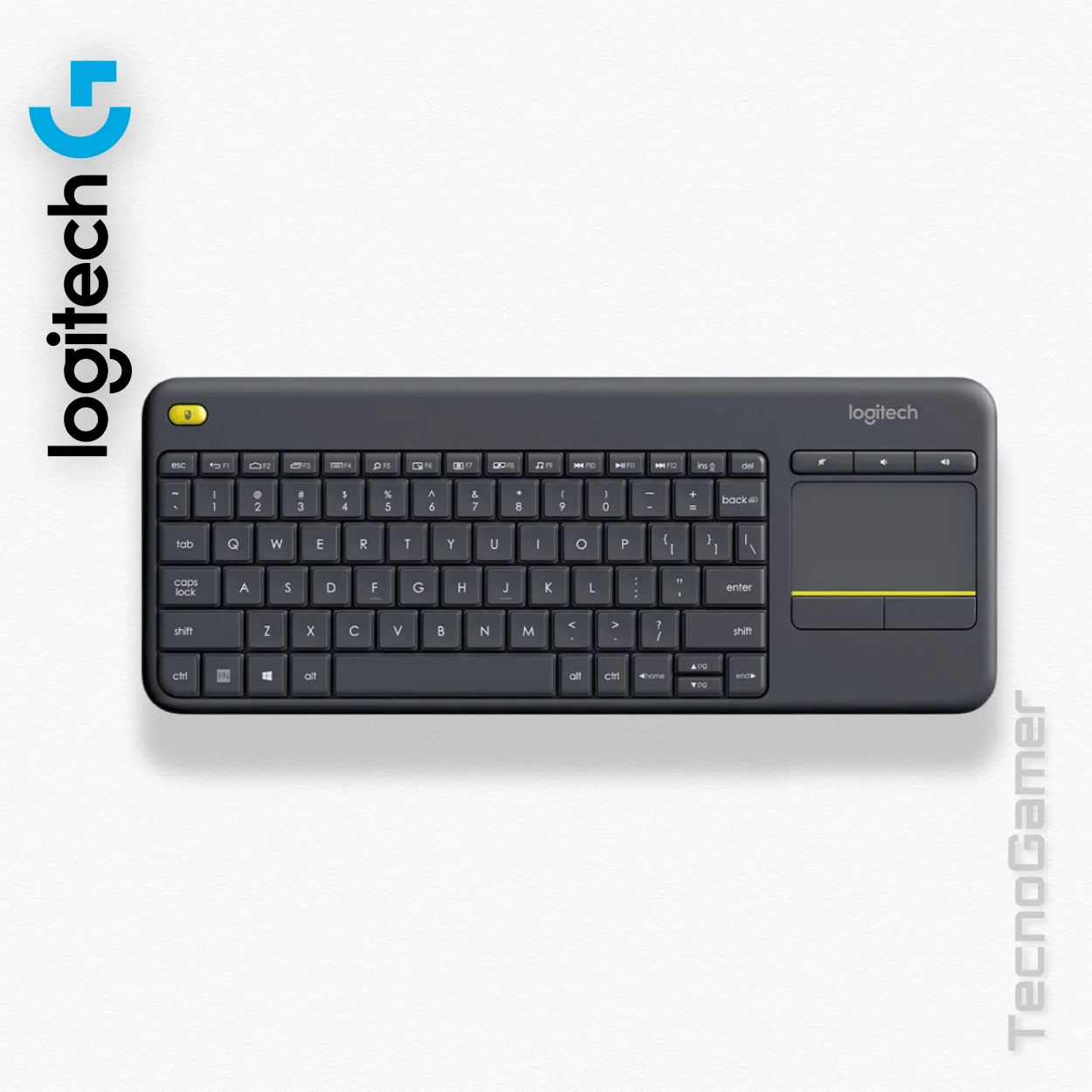 Teclado LOGITECH TOUCH MEDIA K400 PLUS