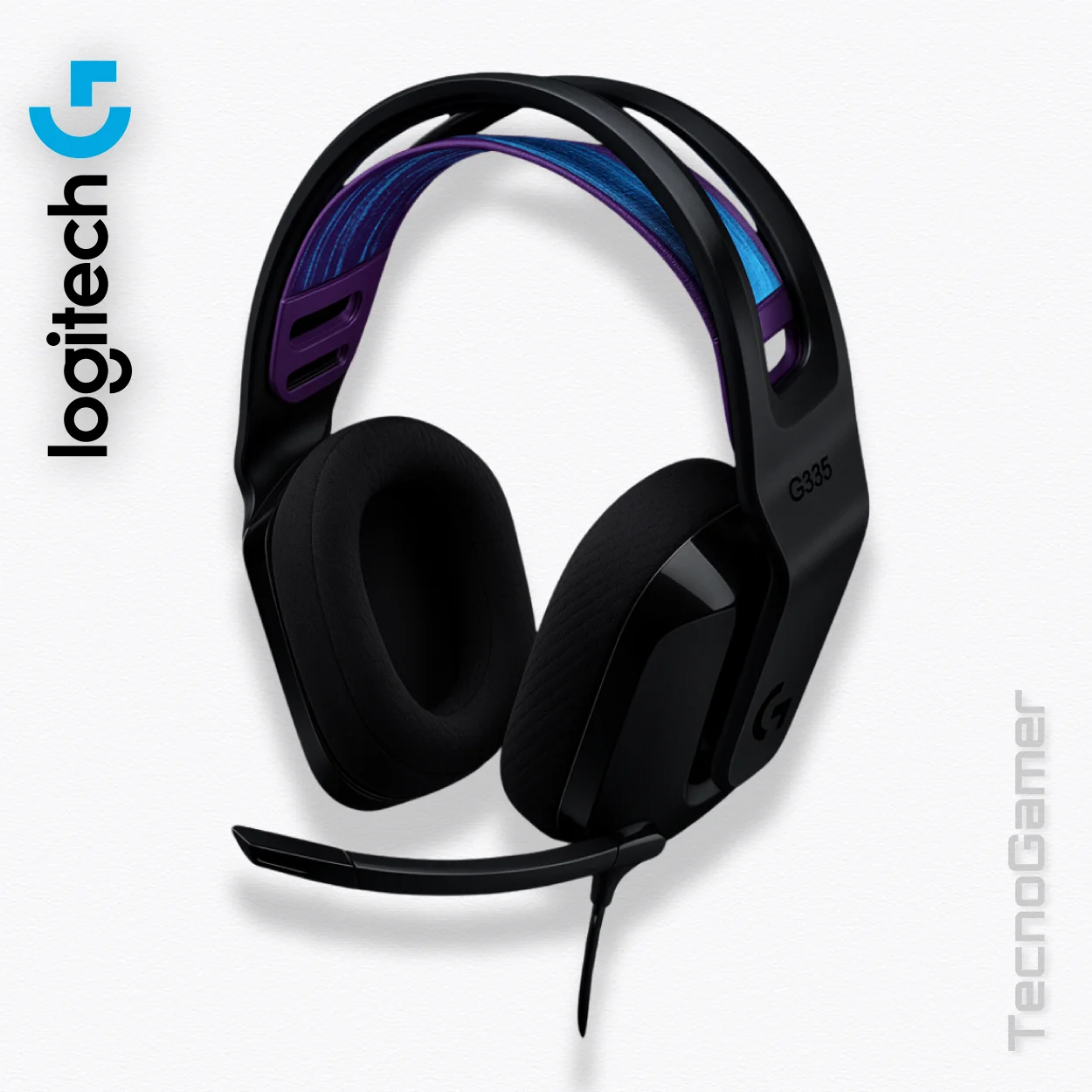 Audifono Logitech G335 con cable y micrófono en TecnoGamer Bolivia