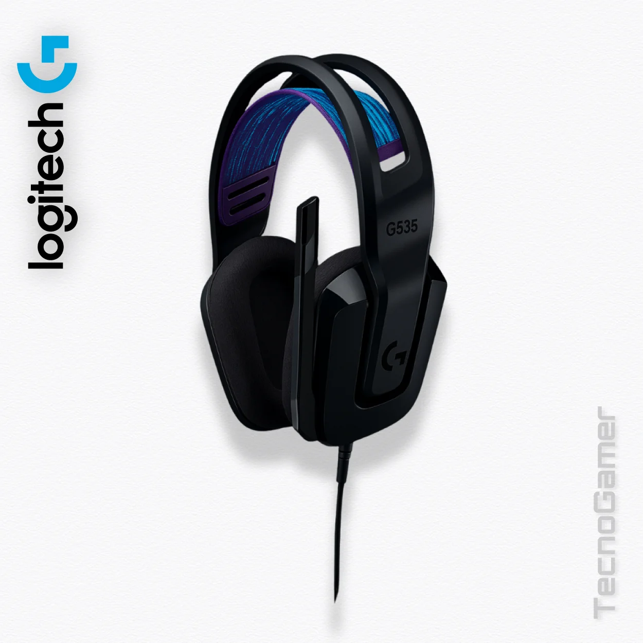 Audifono Logitech G335 con cable y micrófono vista alternativa