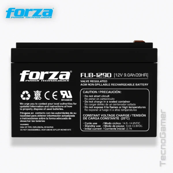 Batería UPS FORZA FUB, 1290 (12V, 9Ah), plomo ácido sellada