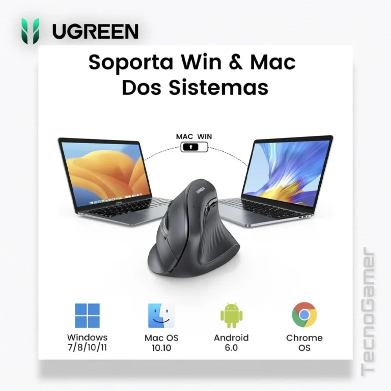 Mouse Ugreen MU008 Dual Mode Ergonomico