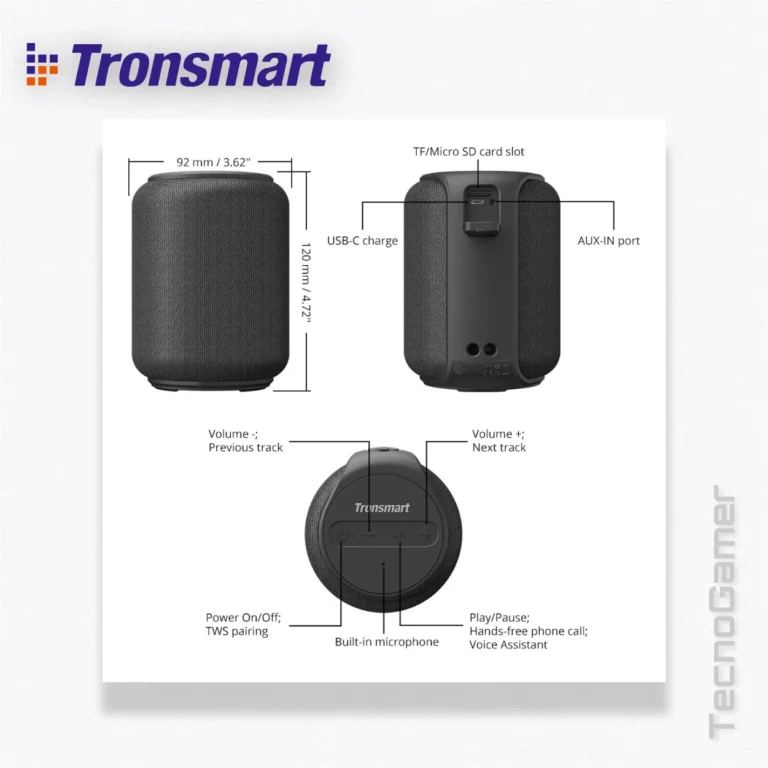 Parlante Tronsmart Element T6 Mini (30W) (Portátil)