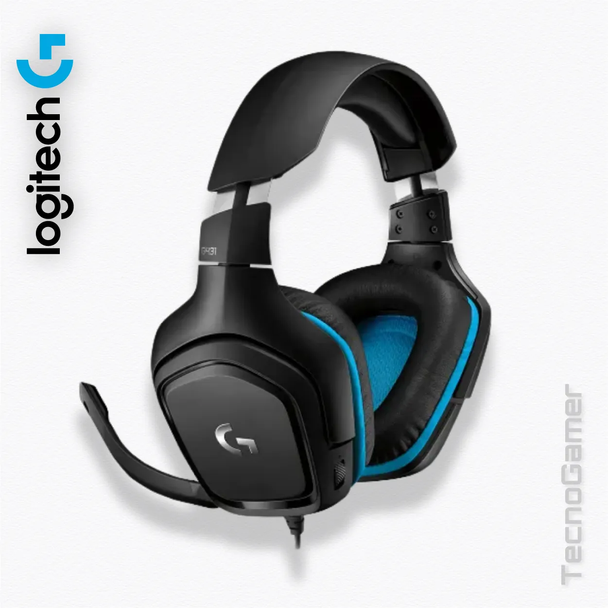 Audifono Logitech G431 vista alternativa