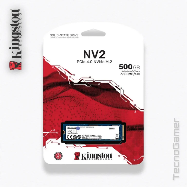 Disco solido M.2 Kingston 500GB NV3 NVME