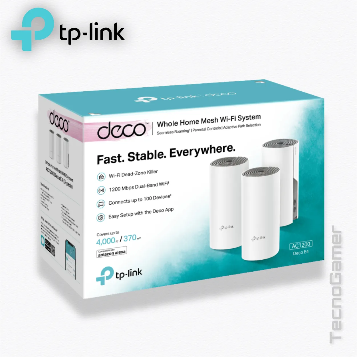 WiFi Mesh Tplink Deco E4 (3-pack) smart home – AC1200 - Image 3