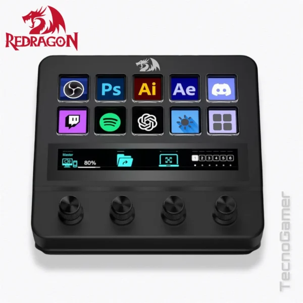 Accesorio de Streaming Redragon RAGNAROS SS552 10 Botones - 4 Perillas