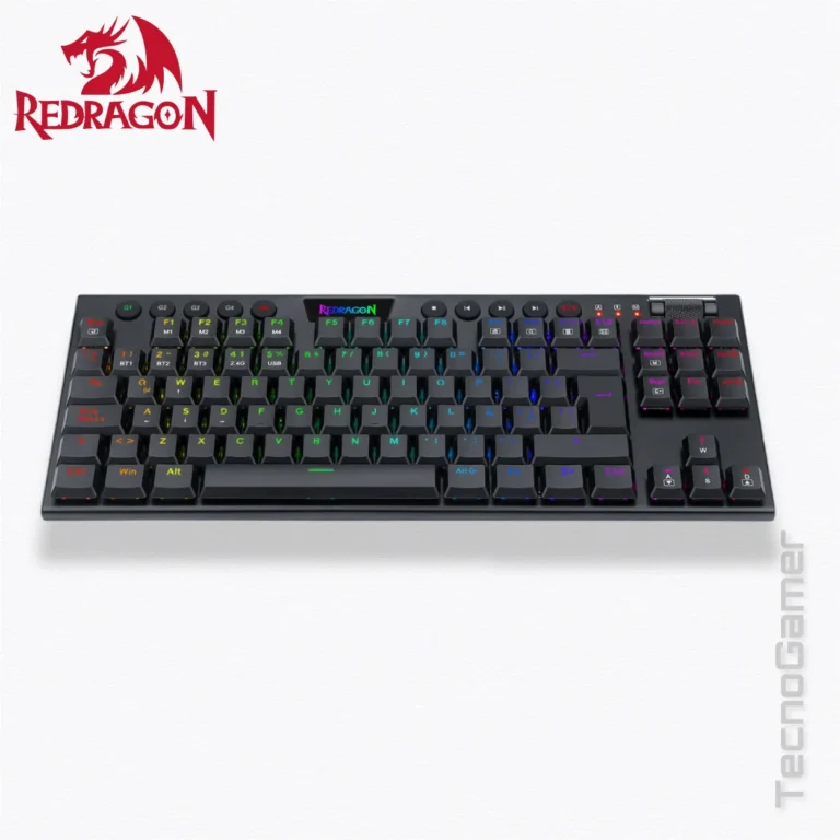 Teclado Redragon HORUS TKL WIRELESS K621-RGB-SP  (red switches)