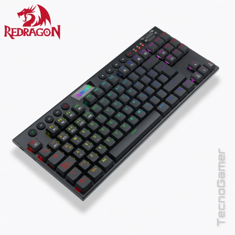 Teclado Redragon HORUS TKL WIRELESS K621-RGB-SP  (red switches)