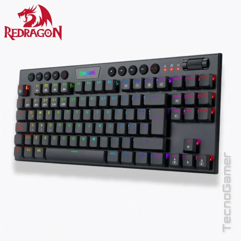 Teclado Redragon HORUS TKL WIRELESS K621-RGB-SP  (red switches)
