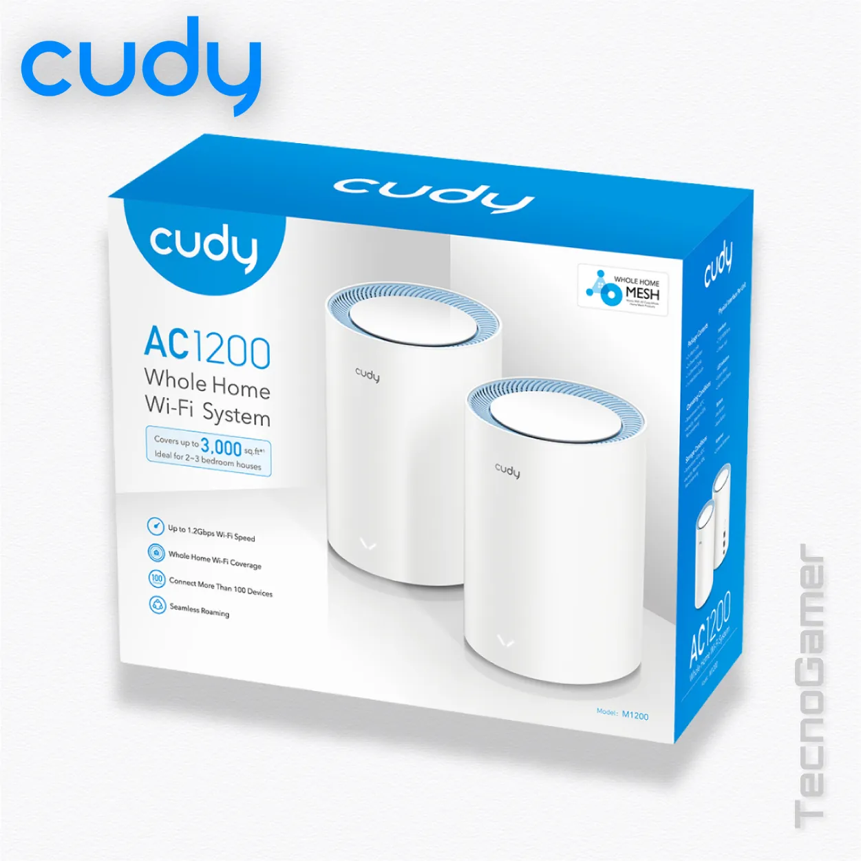 WiFi_Mesh CUDY M1200,2-PACK, WHOLE HOME-MESH AC1200 - Image 3