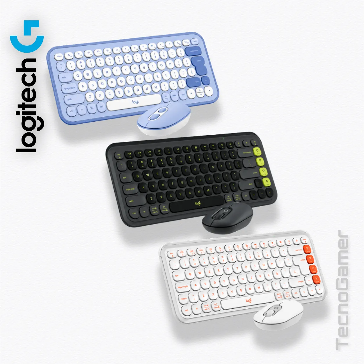 Teclado Combo Logitech POP Icon (teclado y mouse). en TecnoGamer Bolivia