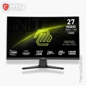 Monitor MSI MAG 275CQF E18 27" 180Hz Rapid VA Curvo 2K