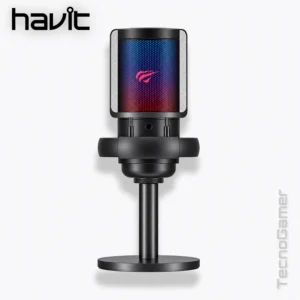 Microfono Havit GAMENOTE GK50PRO RGB LIVE+BRAZO IDRAULICO
