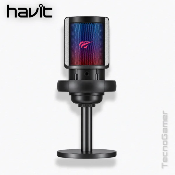 Microfono Havit GAMENOTE GK50PRO RGB LIVE+BRAZO IDRAULICO