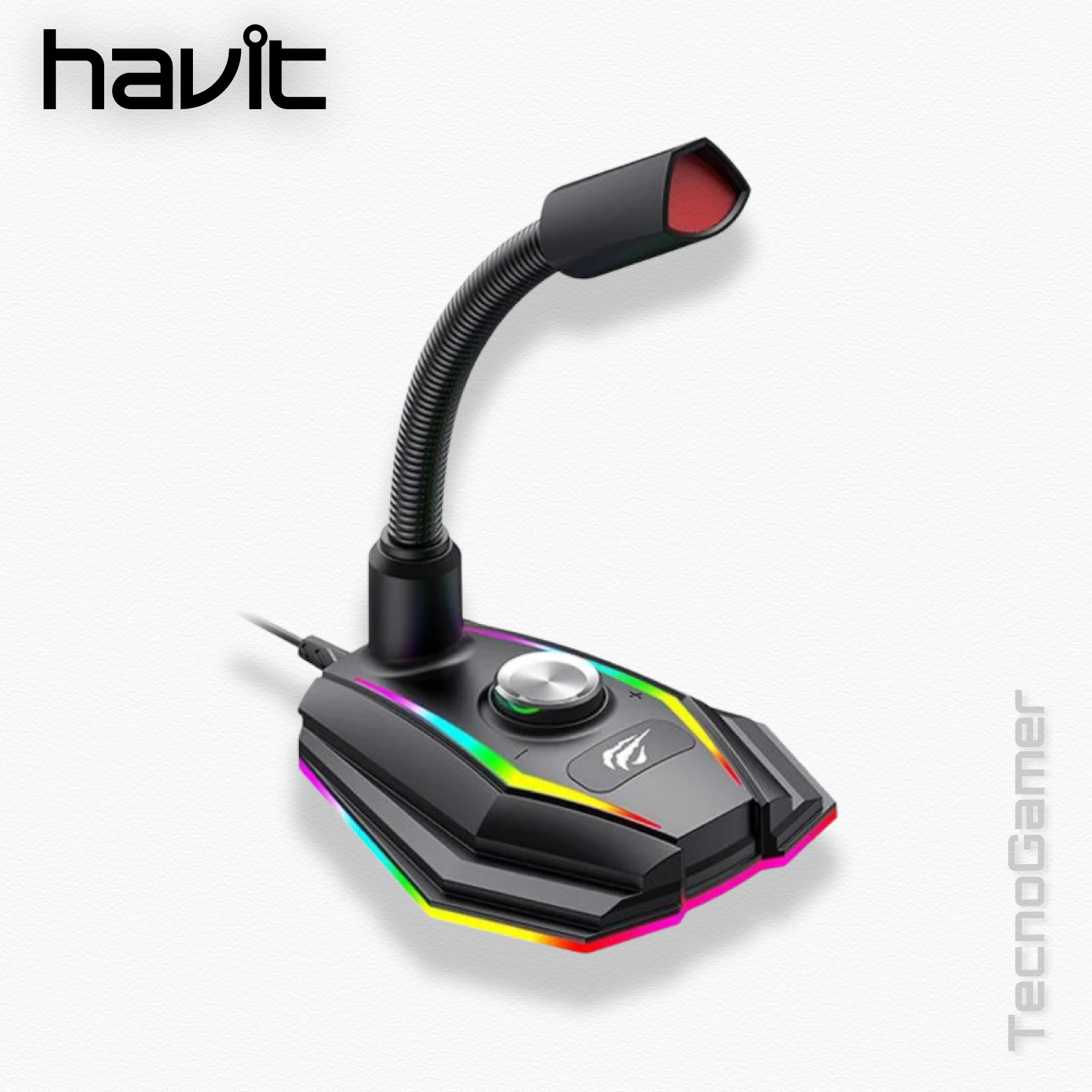 Microfono Havit GAMENOTE GK56 RGB,USB