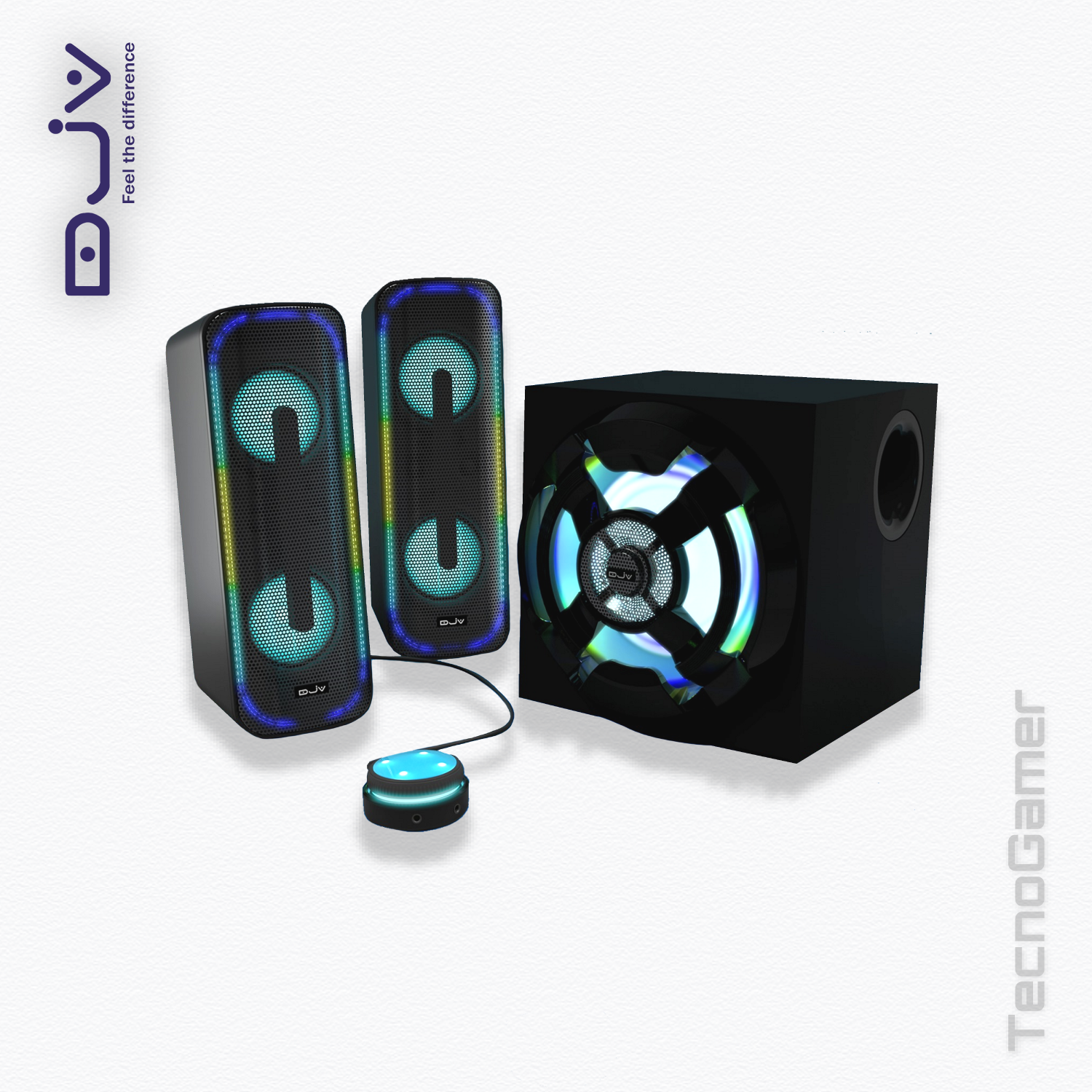 Parlante DJV D960 RGB 2.1 - 90w
